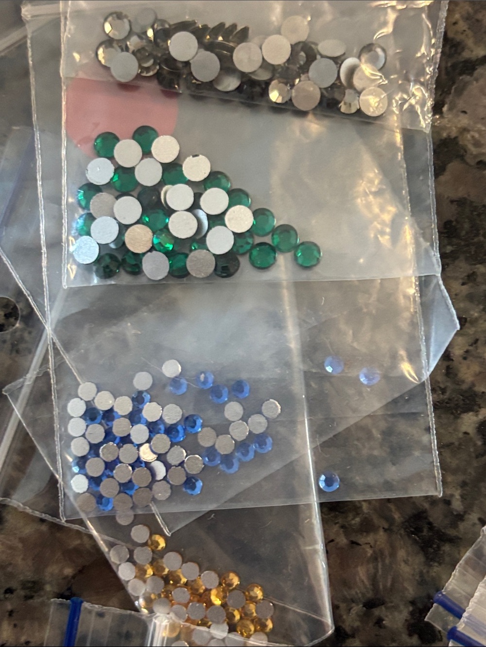 Flatback Rhinestone Pack - Silver, Red, Onyx, Blue, Gold Swarovski and Czech